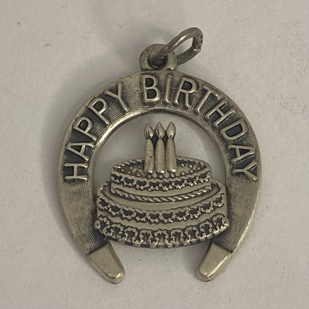 VINTAGE BEAU  STERLING BIRTHDAY CHARM